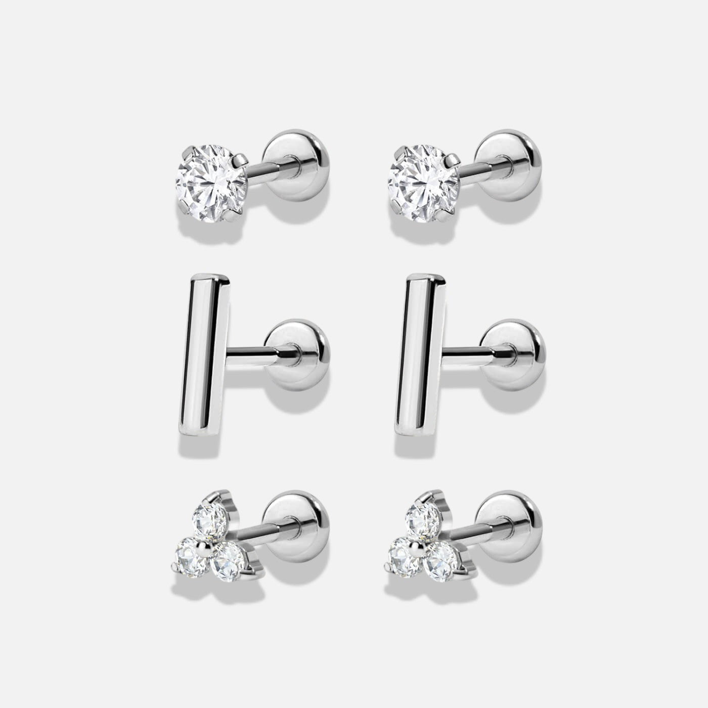 Corelle Flat Back Stud Trio
