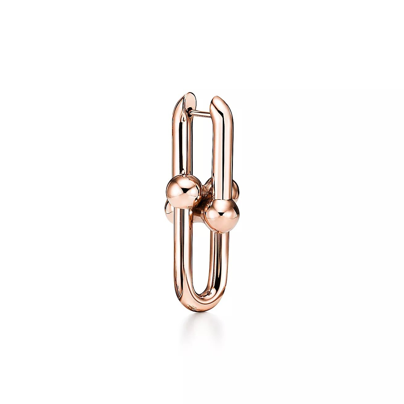 Modern Link Hoop Earrings