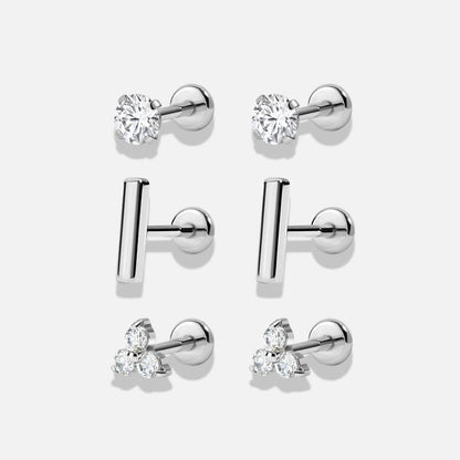 Corelle Flat Back Stud Trio