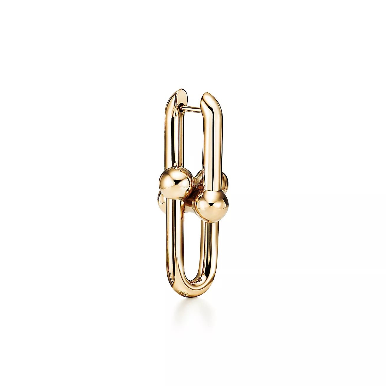 Modern Link Hoop Earrings