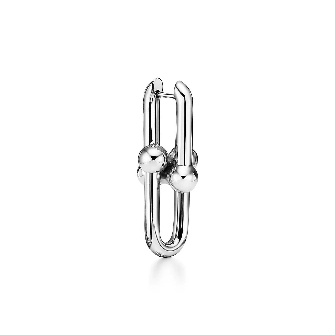 Modern Link Hoop Earrings